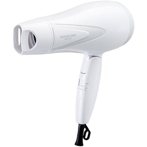 楽天市場】小泉成器 KOIZUMI マイナスイオンヘアドライヤー KHD-9801/W