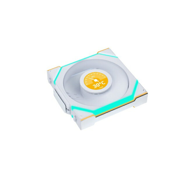 LIANLI ケースファン 120mm /1900RPM UNI FAN SL LCD Wireless 120 WT Single Pack ホワイト UF-SL120-LCD-WLS-1W