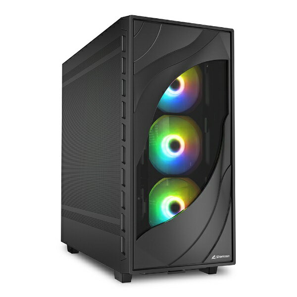 SHARKOON｜シャークーン PCケース ATX /Micro /Mini-ITX REBEL C80M RGB メッシュ メタル ブラック