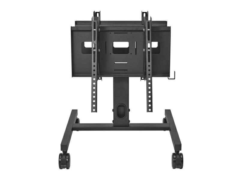 I・Oデータ ～55型まで対応移動式ローディスプレイスタンド 2面モデル 抗菌モデル ブラック 受注生産 DA-LSD1-AG