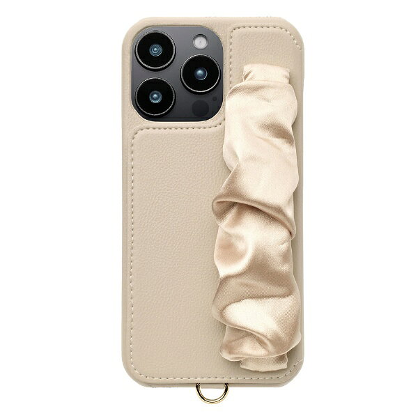 ユニケース｜UNICASE Classy Scrunchie Case for iPhone 16 Pro Max beige UNI-CSIP24LP-2CSBE