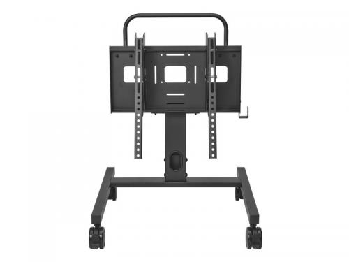 I・Oデータ ～55型まで対応移動式ローディスプレイスタンド 1面モデル 抗菌モデル ブラック DA-LS1-AG