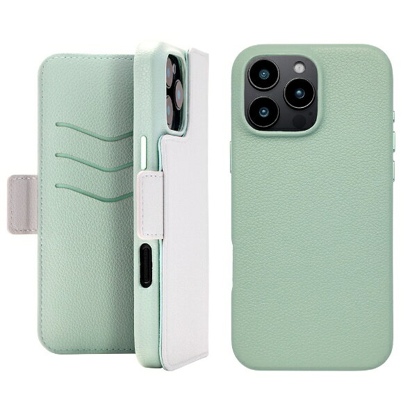 ユニケース iPhone 16 Pro Max用2Way Mag Flip Case グレー UNI-CSDIP24LP-2MFGY
