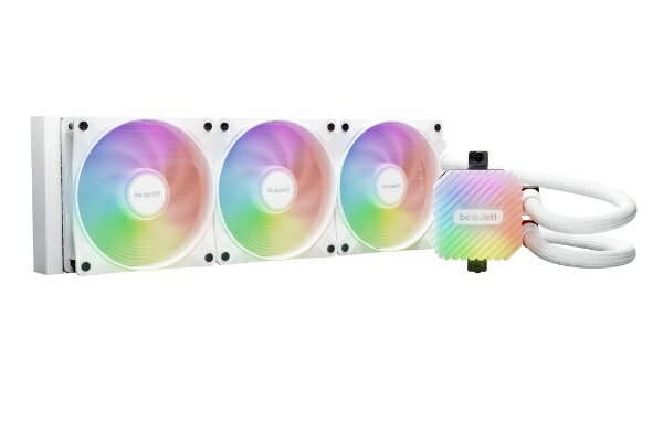 be quiet!｜ビー・クワイエット 水冷CPUクーラー 120mmファンx3 LGA1851/1700/1200/1150/1151/1155・AM5/AM4 LIGHT LOOP 360mm ホワイト BW023