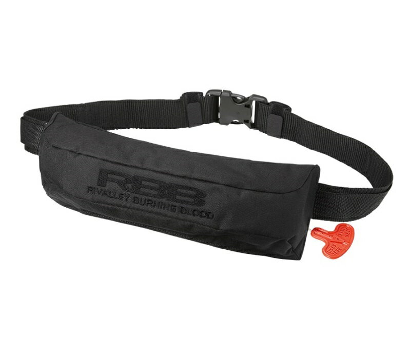 双進 ライフジャケット 7740 RBB コンパクトエアーライフベルト フルブラック