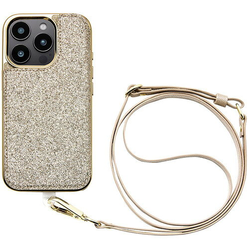 ユニケース iPhone 16 Pro用Cross Body Case Duo プリズムゴールド UNI-CSIP24MP-2CBPG