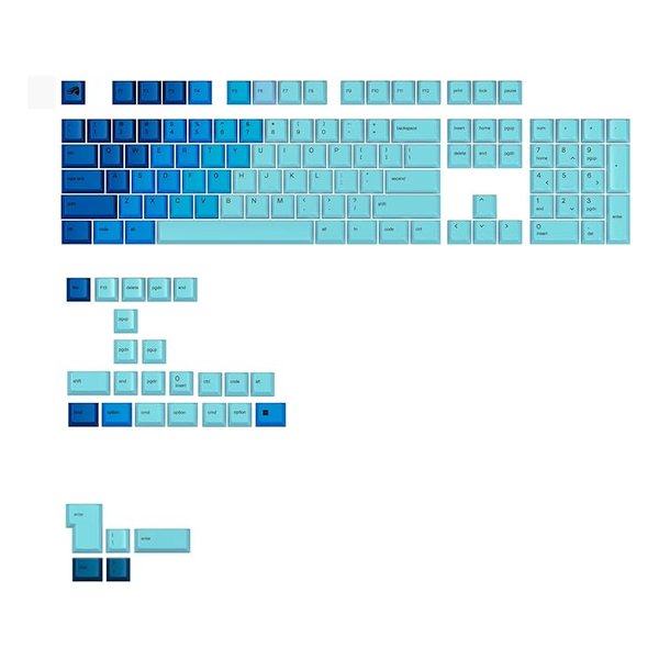 Glorious グロリアス GPBT Gradient Keycaps - Ocean US Retail オーシャン KC-GPBT-GR-OCN-US