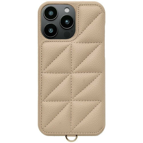 ユニケース iPhone 16 Pro Max用Triangle Puffy Case ベージュ UNI-CSIP24LP-2TPBE
