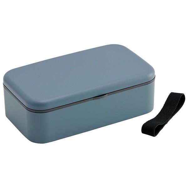 スケーター 18cm 箸付き 弁当箱 1000ml 1段 食洗機可 レンジ可 ランチボックス お弁当 skater PLB10HB アッシュカラーブルー
