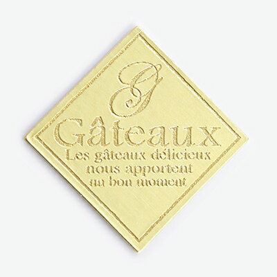 cotta ケーキピック 金 2.3×2.3CM 角G-1 353