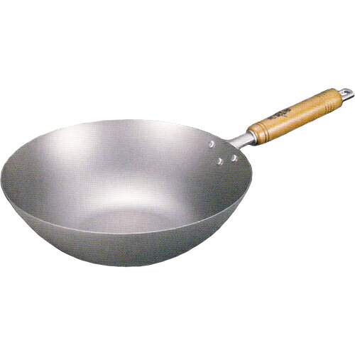 サミット工業 燕鉄器 窒化鉄底平北京鍋 30cm 9991