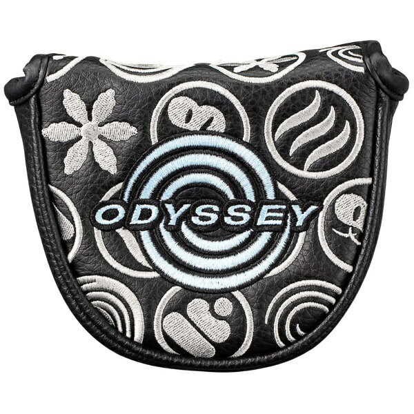キャロウェイ｜Callaway ヘッドカバー パター用 Odyssey F Mallet Putter Cover Winter 25 JM オデッセイ マレットパターカバー ウィンター ブラック×ホワイト …