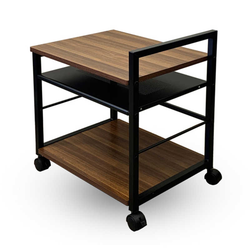 レメックスジャパン｜Remex Japan デスクワゴン W485xD370xH535mm プリンターワゴン 木目 RPM-PW04-WN2