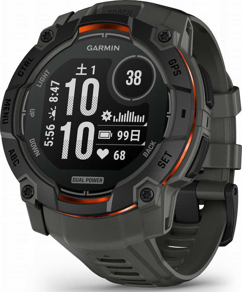 GARMIN INSTINCT 3 DUAL POWER 50MM BLA