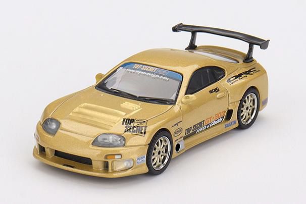 1/64 Toyota スープラ A80 GT-300 Top Secret Gold 右ハンドル MINI GT