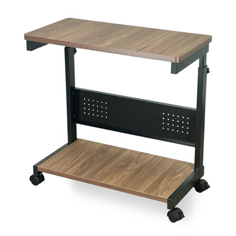 レメックスジャパン｜Remex Japan 上下昇降パソコンワゴン W300xD600xH600～800mm サイドオープンタイプ 木目 PJC-6001-WD