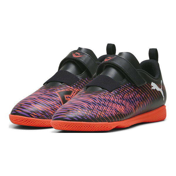 PUMA キッズ フューチャー 8 プレイ TT V サッカー トレーニングシューズ 17-22cm 108398 PUMA Black-PUMA White-Glowing Red 21