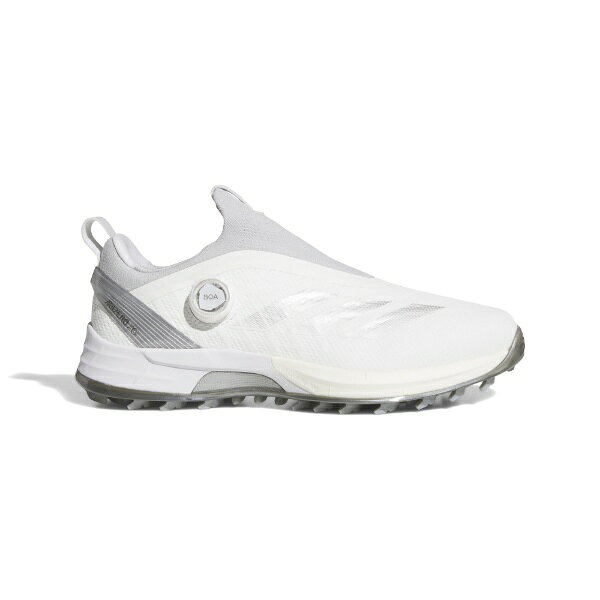アディダス｜adidas メンズ ゴルフシューズ アディゼロ ゼッドジー 25 ボア ホワイト×シルバー×グレー NLK60 /29.5cm /幅:2E
