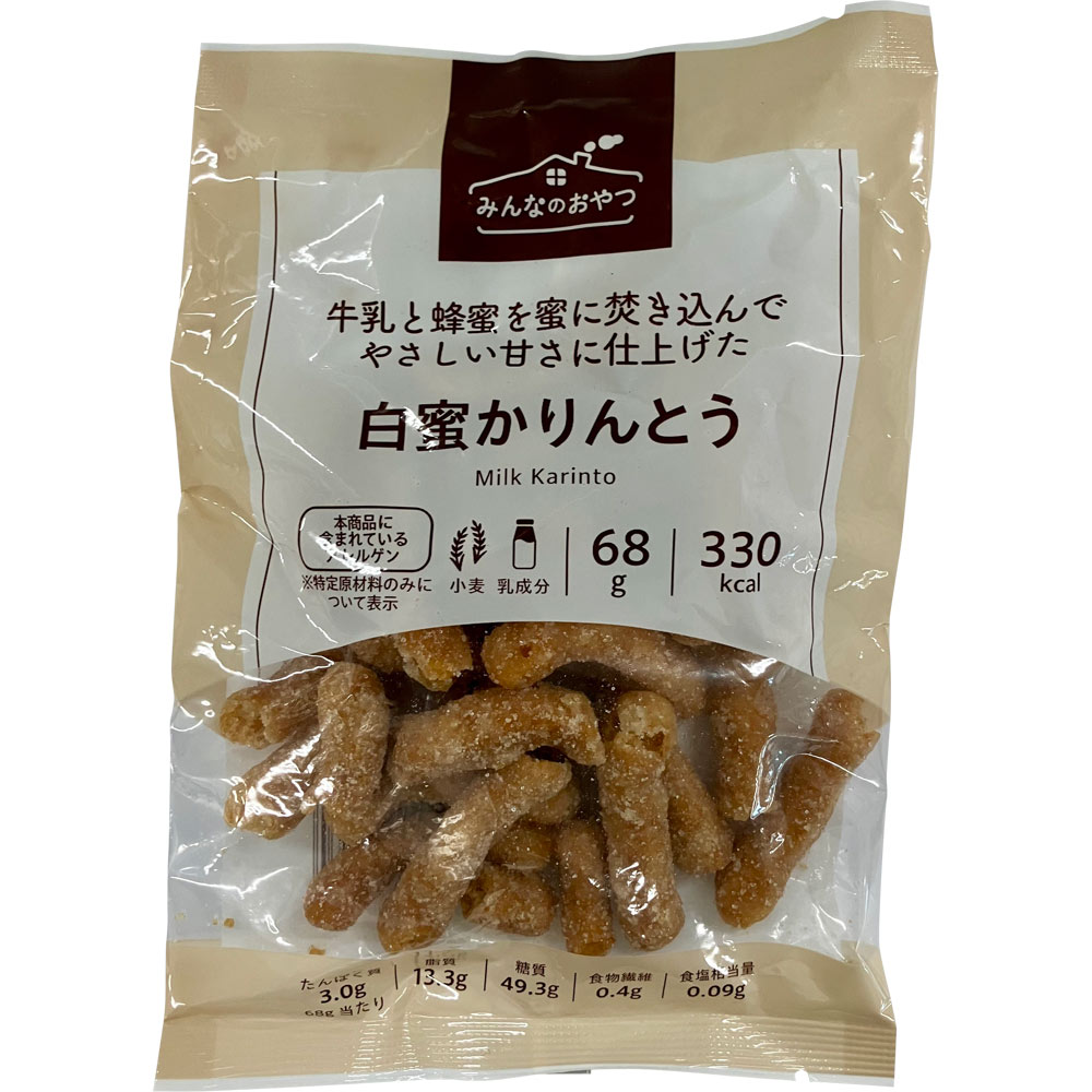 かりんとう出品 楽天市場】山脇製菓 山脇製菓 みんなのおやつ 白蜜かりんとう 68g