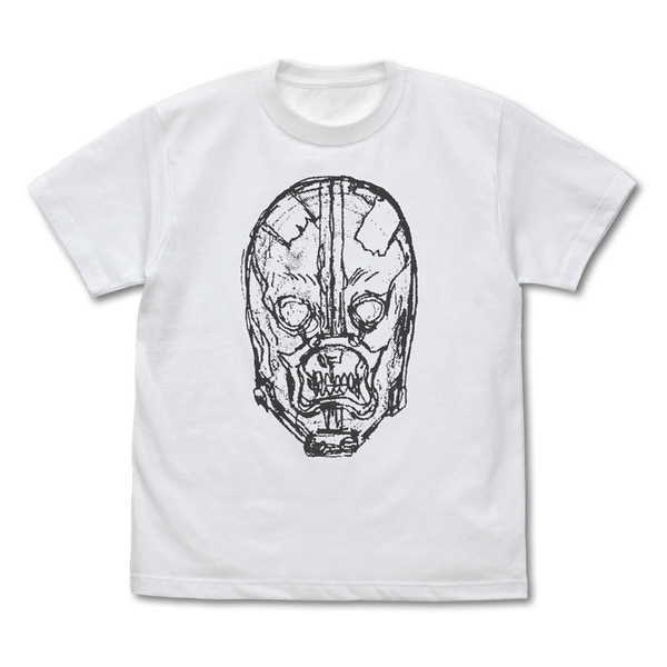 ドロヘドロ 原作版 能井 マスク Tシャツ/WHITE-XL コスパ