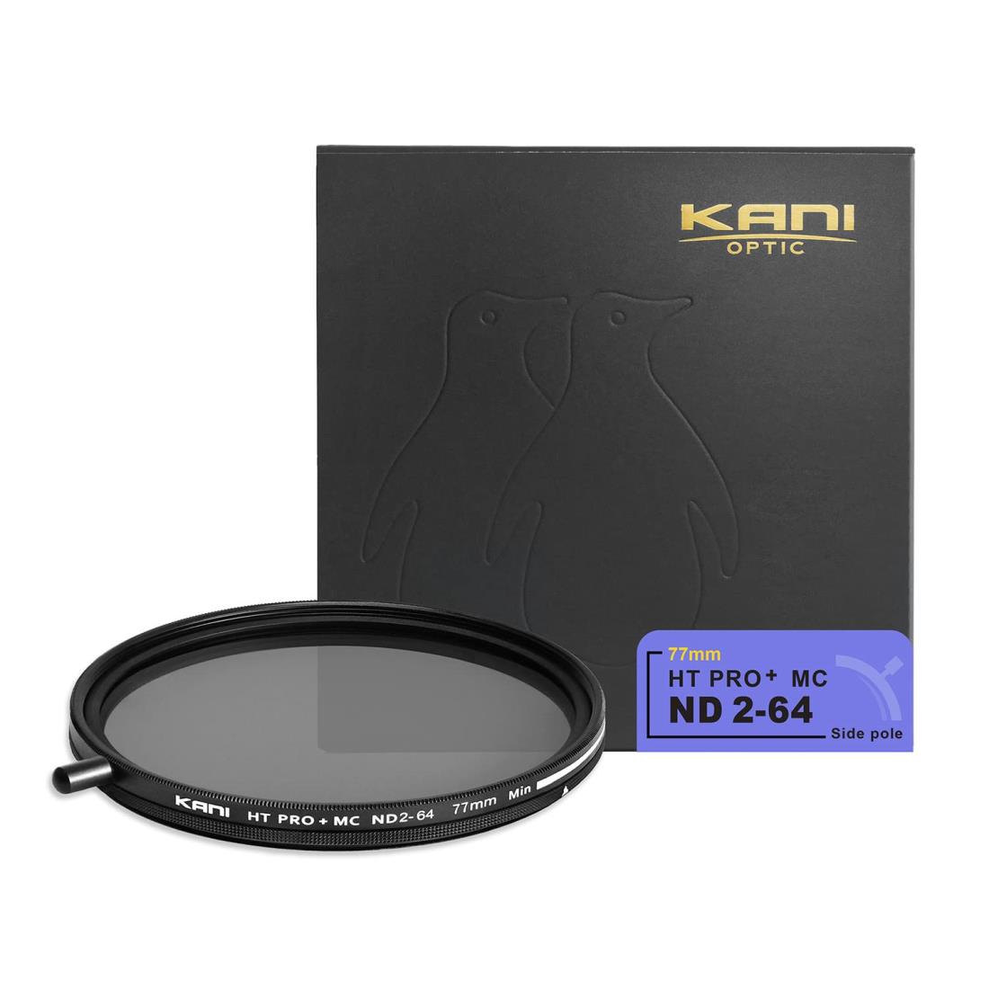 KANI HT PRO+ MC 可変NDフィルター バリアブルND2-64 着脱式回転ノブ付 77mm 809254