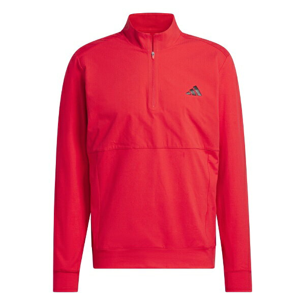 アディダス｜adidas メンズ アディゼロ ファブリックミックス長袖ハーフジップ ジャケット ピュアルビー KUH42 /Lサイズ