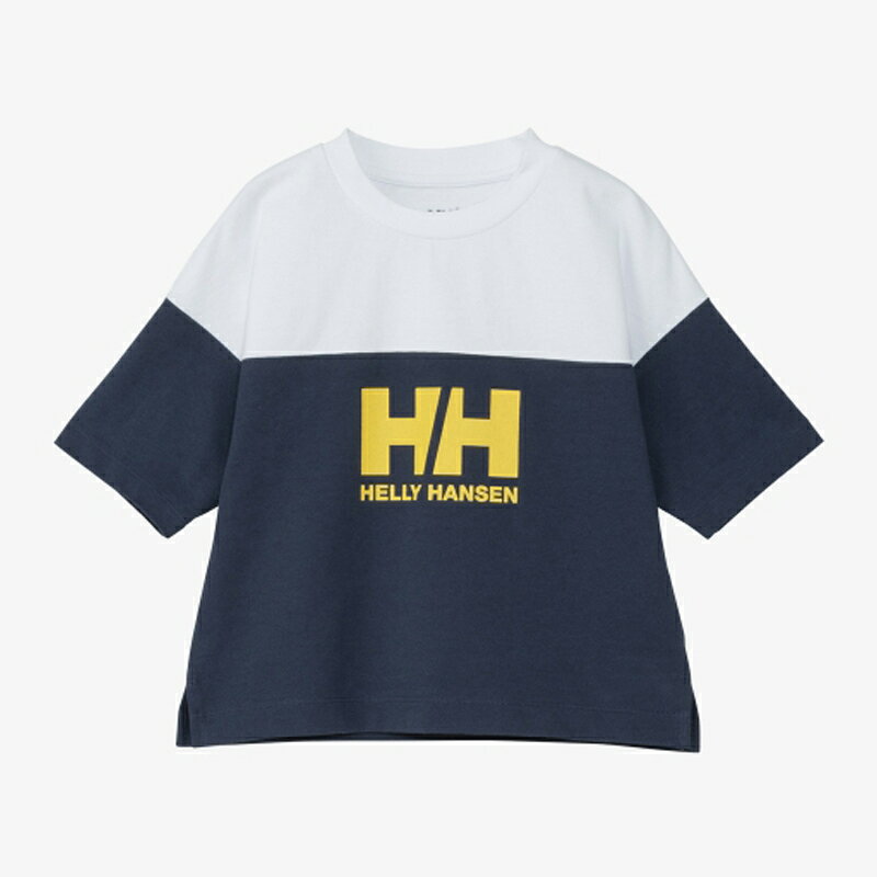 HELLY HANSEN ヘリーハンセン キッズ H/Sフットボールティー 140 オーシャンネイビー×クリアホワイト NW HJ32455