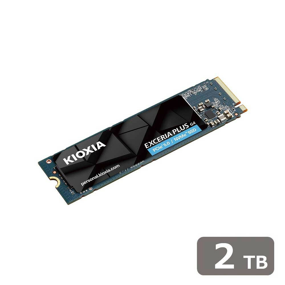 KIOXIA｜キオクシア 内蔵SSD KIOXIA EXCERIA PLUS G4 NVMe Gen5x4 2TB SSD-CK2.0N5PLG4N
