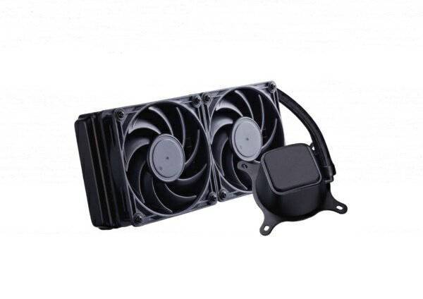 KuroutoShikou 玄人志向 水冷CPUクーラー 120mmファンx2 LGA115x/1200/1700/1851・AM5/AM4 LED無し ブラック KURO-AIOWC240/V2 KUROAIOWC240V2