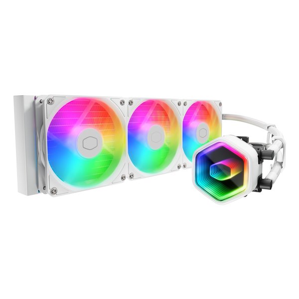 COOLER MASTER｜クーラーマスター 水冷CPUクーラー 120mmファンx3 LGA1851/1700/1200/1156/1155/1151/1150・AM5/AM4 Masterliquid 360 Core II ホワイト MLW-D36M-A18PA-RW