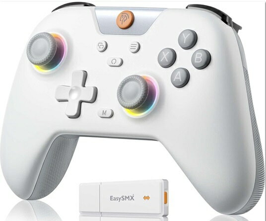 EasySMX ゲームパッド 無線：Bluetooth・USB-C / 有線：USB-A X05 Switch対応 ホワイト