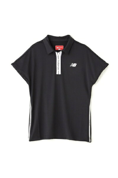 ニューバランス｜New Balance レディース UVカット フレンチスリーブ カラーシャツ ブラック 5168504 /1