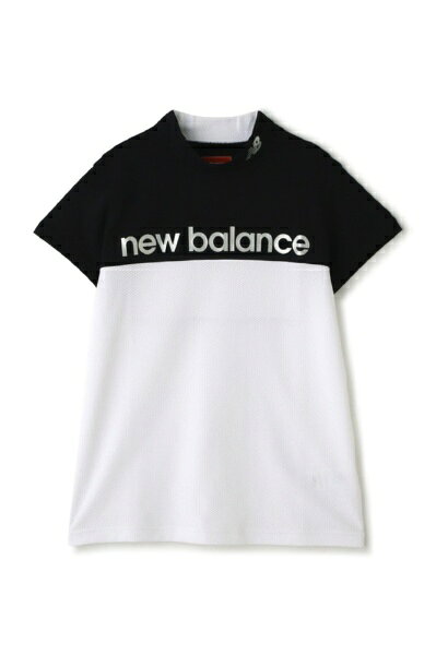 ニューバランス｜New Balance レディース バイカラー 半袖 モックネック プルオーバー ブラック 5166503 /1