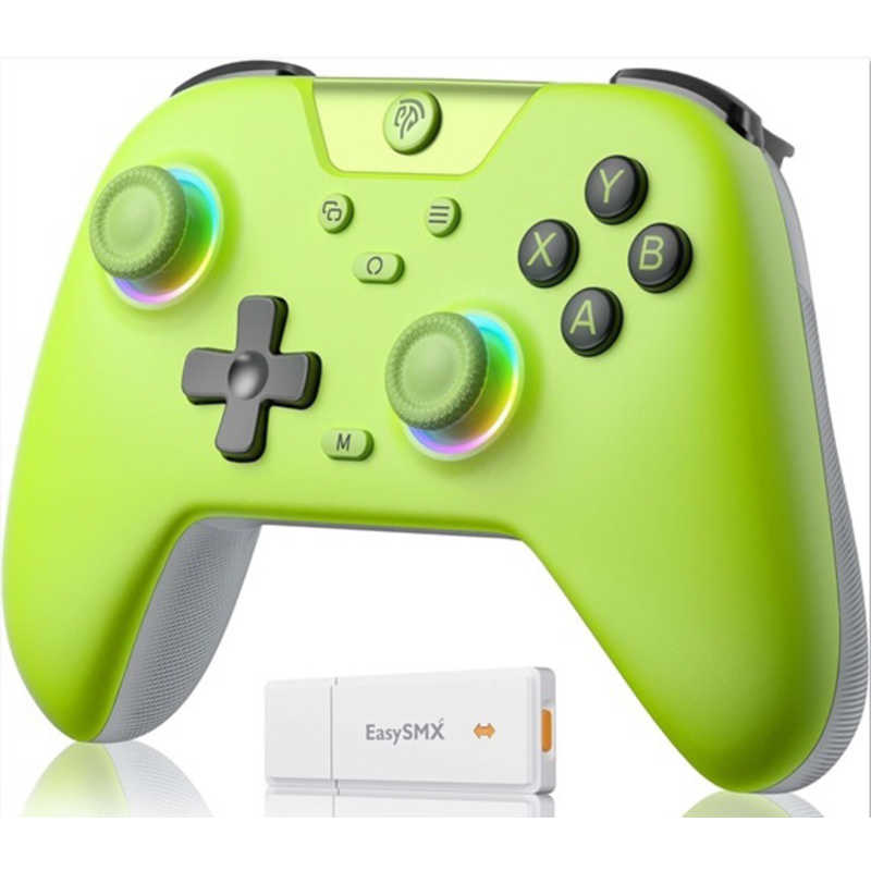 EasySMX ゲームパッド 無線：Bluetooth・USB-C / 有線：USB-A X05 Switch対応 ライム
