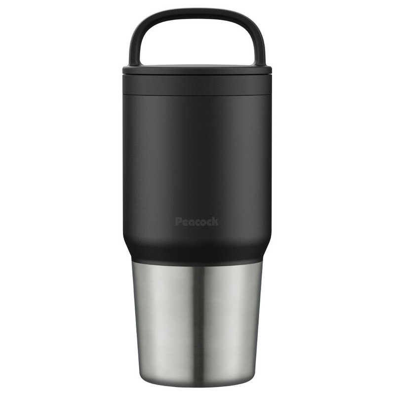 P7倍 水筒 食洗機対応 ステンレスマグ 600ml 500ml以上 ハンドル付き 保冷保温 タンブラー 取っ手 洗いやすい 持ち運び ピーコック魔法瓶公式 AEF-60 送料無料