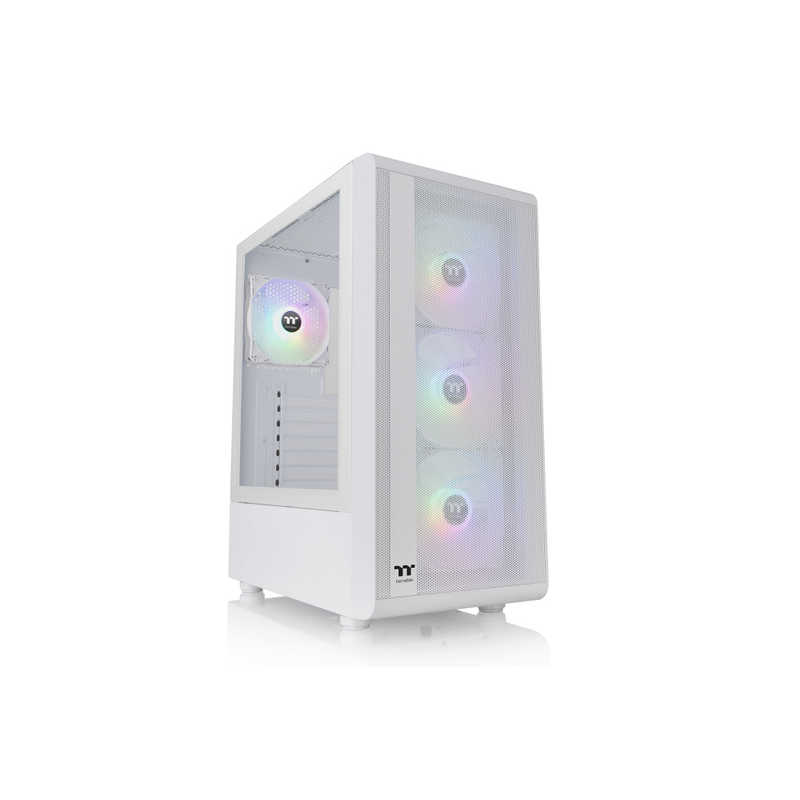 Thermaltake PCケース ATX /Micro /Mini-ITX S200 TG ARGB Plus Snow Edition ホワイト CA-1X2-00M6WN-01