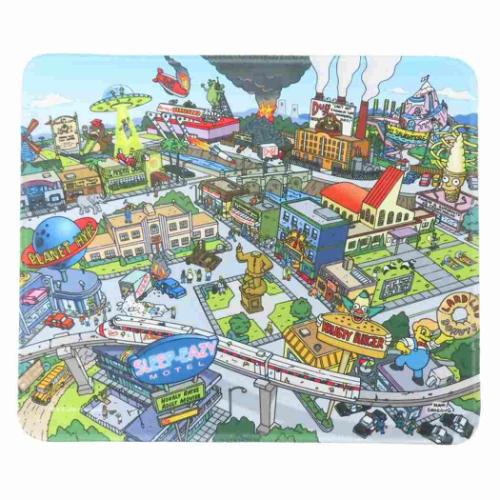 マウスパッド PCアクセ シンプソンズ MAP スモールプラネット オフィス デスクワーク