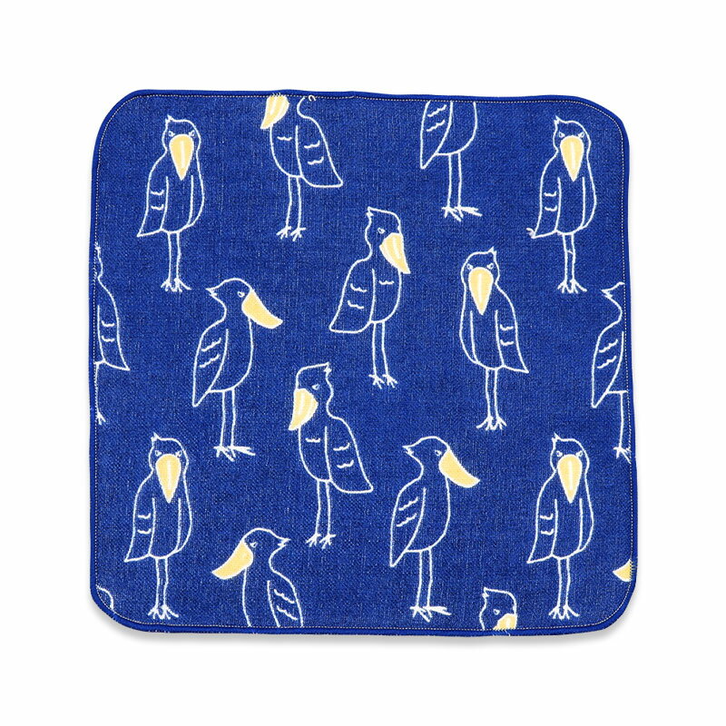 ガーゼタオル ミニタオル ハシビロコウポーズ フレンズヒル 汗拭きタオル かわいい