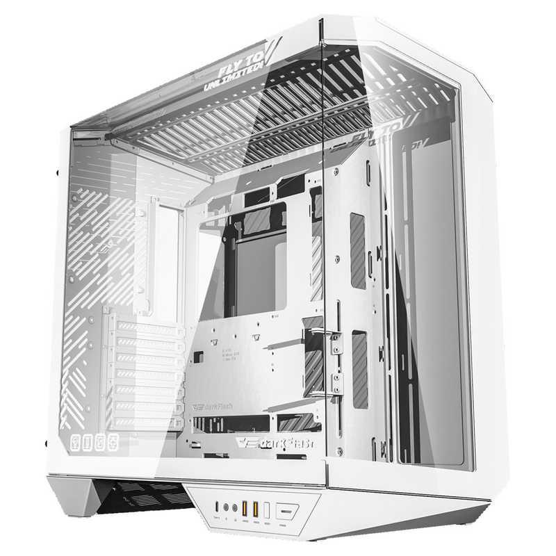 darkFlash｜ダークフラッシュ PCケース ATX /Micro /Mini-ITX /BTF ASUS DY470 ホワイト DY470-PCCASE-WHITE