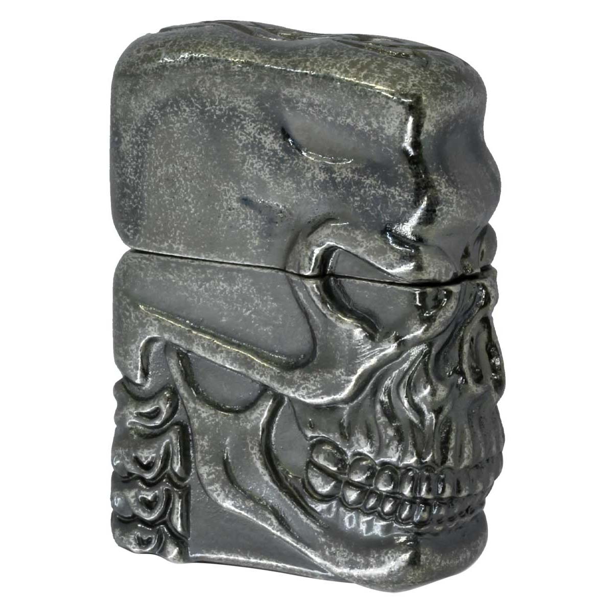 Zippo ジッポライター スカル Skull 骸骨 フルメタルジャケット スペシャル スカル ブラックニッケル  BNB メール便専用商品