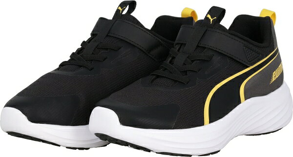 PUMA キッズ スピード モンスター V5 スニーカー 17-24cm 309935 PUMA Black-Pele Yellow 19