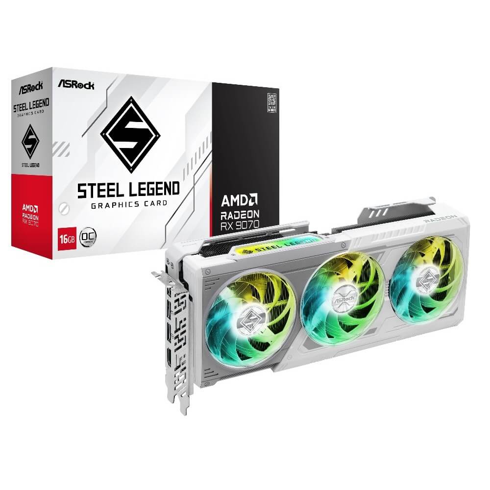 ASRock Radeon RX 9070 Steel Legend 16G OC