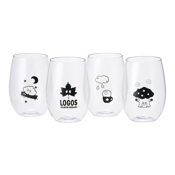 ロゴス ソフトランスタンブラー 4pcs ロゴスのえほん 透明 LGS-81285174