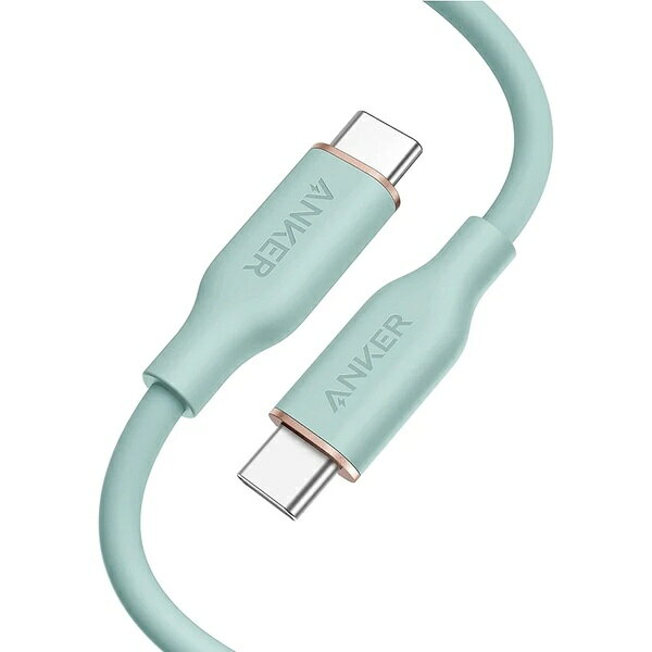 アンカー・ジャパン A8552N62 Anker PowerLine III Flow USB-C & USB-C ケーブル(0.9m ミントグリーン)
