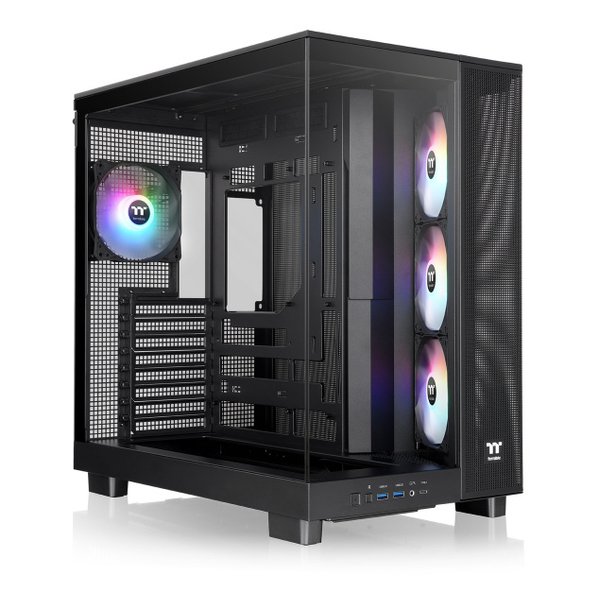 Thermaltake｜サーマルテイク ミドルタワー型PCケース View 380 XL TG ARGB Black ブラック CA-11E-00M1WN-00