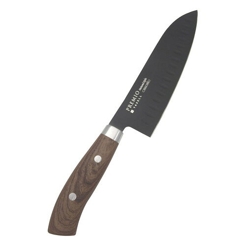 ヤクセル プレミオNatural style 三徳包丁 16.5cm オールステンレス シリコーンコーティング ブラック 日本製 新生活