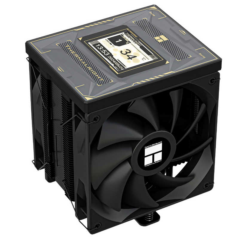 サーマルライト CPUクーラー 120mmファンx2 LGA1851/1700/1200/115x・AM5/AM4 Burst Assassin 120 Vision ブラック BA120 BK BA120VisionBK