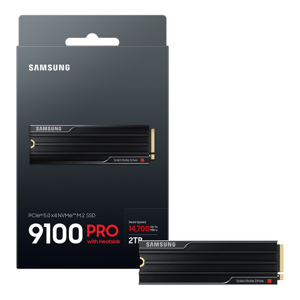 SAMSUNG サムスン 内蔵SSD PCI-E Gen5接続 SSD 9100 PRO with Heatsink MZ-VAP2T0C-IT 2TB /M.2