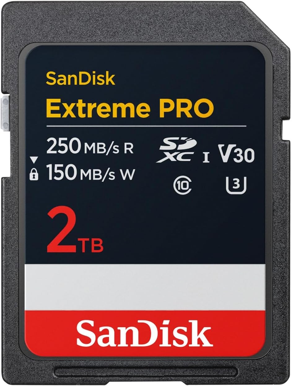 SanDisk SDカード 2TB SDXC Extreme PRO Class10 UHS-I U3 V30 4K SDSDXXD-2T00-GN4IN