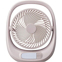 DOSHISHA｜ドウシシャ 充電式ポータブルファン ピンクベージュ FBA-160BPBE DCモーター搭載